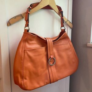NWT Orange Leather Ann Taylor Shoulder bag! 🧡